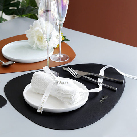 Image of Tableware Pad Placemat Table Mat  PU Leather.