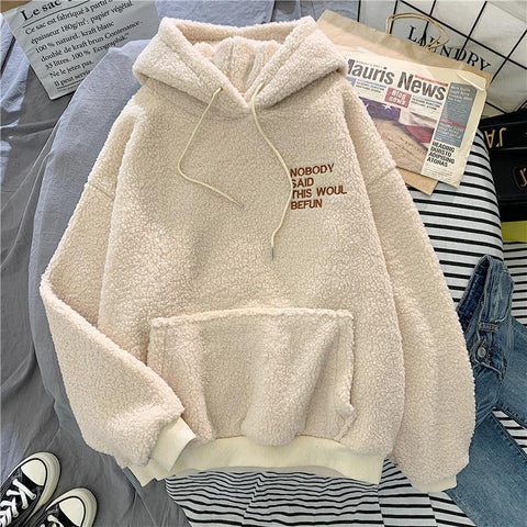 Image of Fleece Flannel Pullover Sweatshirt.