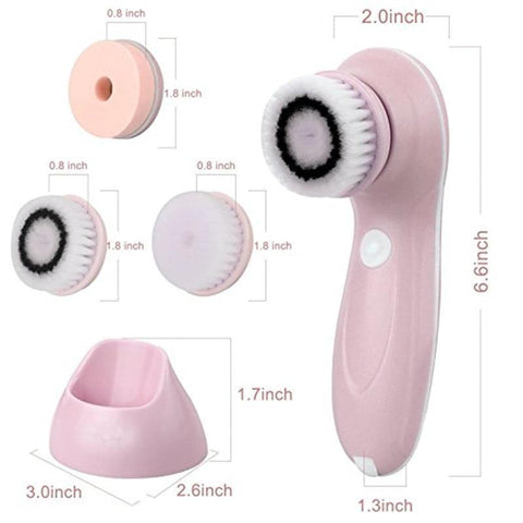 Image of Electric Facial Cleanser 3-In-1 Washing Brush Face Cleansing Brush.