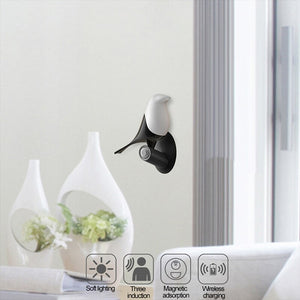 Sensor Bird-shaped USB Powered Night Light LED Bedside Lamp.
