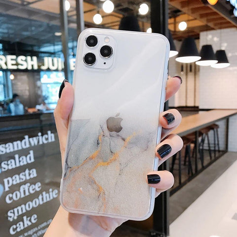 Image of Vintage Colorful Marble Phone Case For iPhone 12 11 Pro Max.