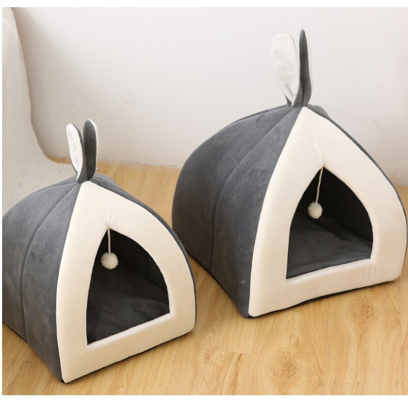 Pet Cat House Bed Indoor Kitten mat Warm.