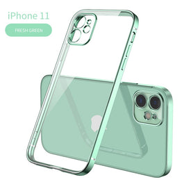 New Square Plating Soft Case For iPhone 11
