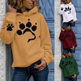 Dog paw Print  Hoodies.