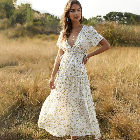 Image of Casual Floral Long Dress