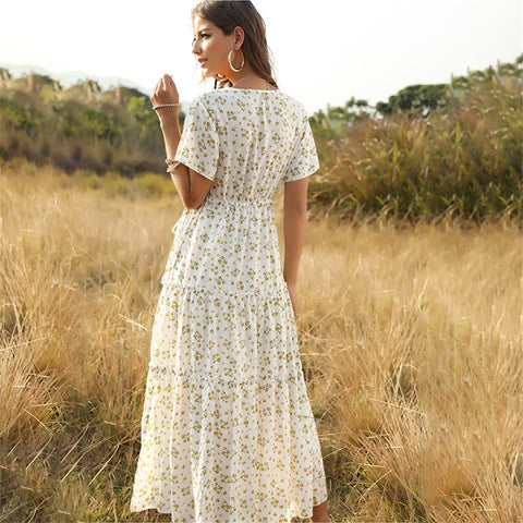 Image of Casual Floral Long Dress