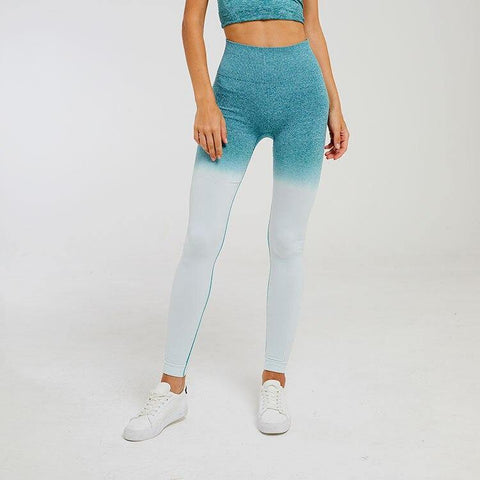 Image of Short Sleeve  Yoga Set For Fitness Leggings + Cropped shirts.