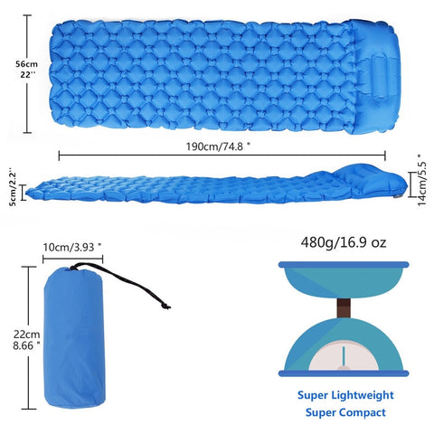 Image of Inflatable Cushion with Pillow Air Mattress