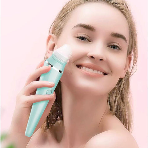 Image of 4 IN 1 Electric Face Deep Cleansing Brush Spin Pore Cleaner.