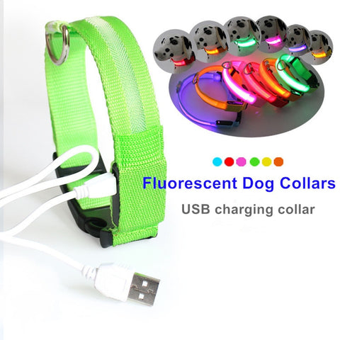 Image of Nylon LED Pet Dog Collars