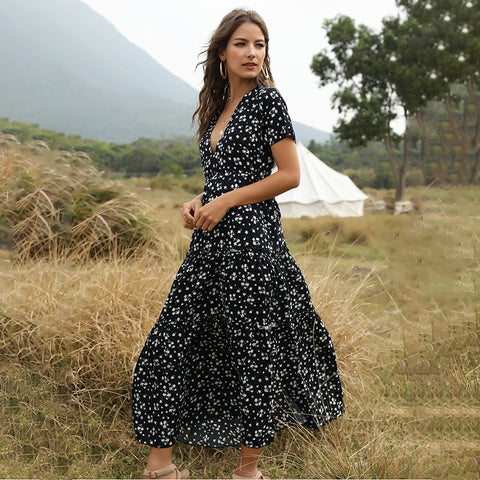 Image of Casual Floral Long Dress