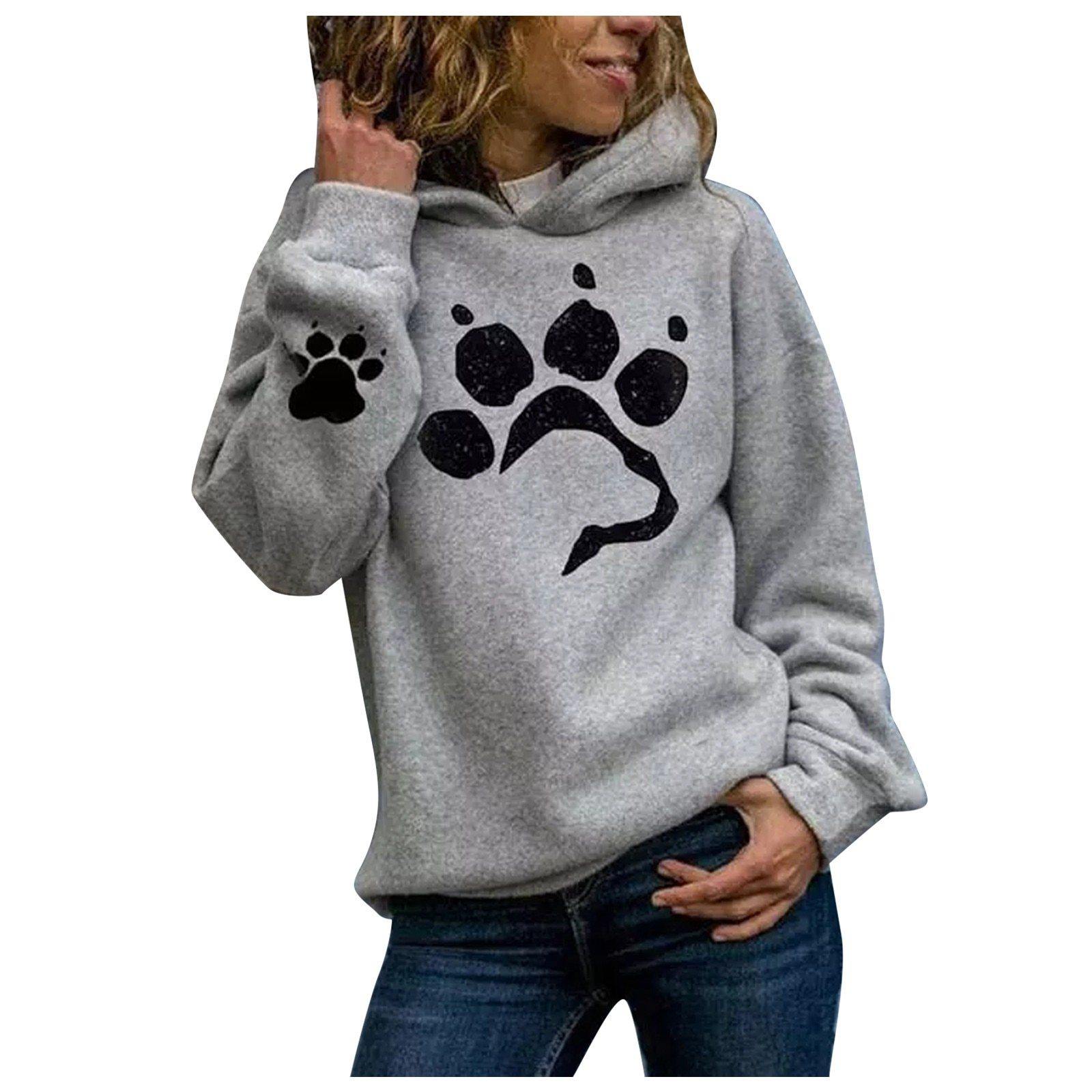Dog paw Print  Hoodies.