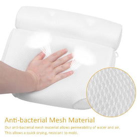 3D Mesh Waterproof Bathtub Pillow