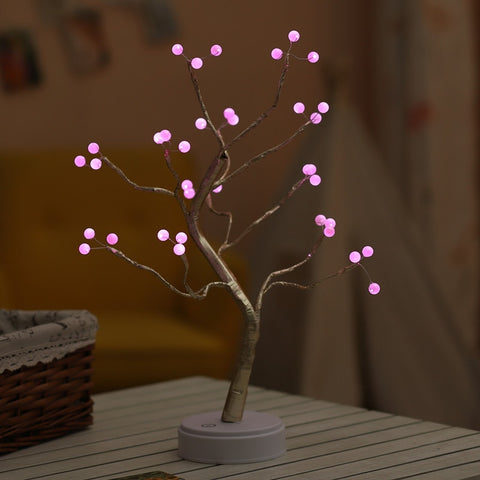 Image of LED Night Light Mini Tree Copper Wire.