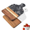 Marble and Acacia Wood Kitchen Chopping Board.