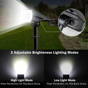 T-SUNRISE 20 LED Solar Garden Light Waterproof Landscape Spotlights.