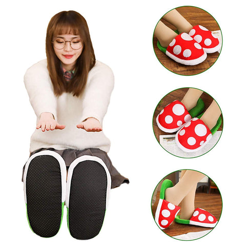 Image of Bros Slippers Piranha Decoration.