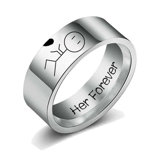Stainless steel Couple Ring.