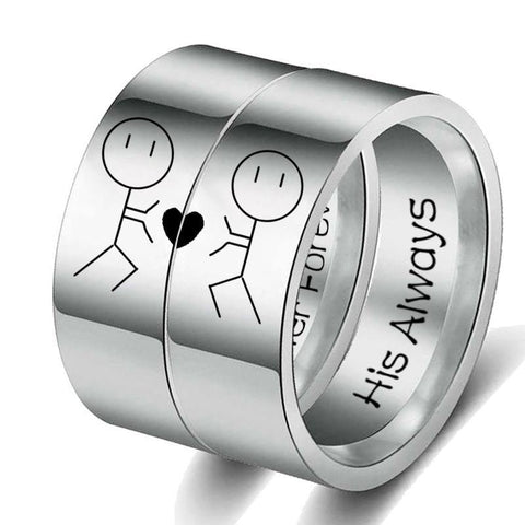 Image of Stainless steel Couple Ring.