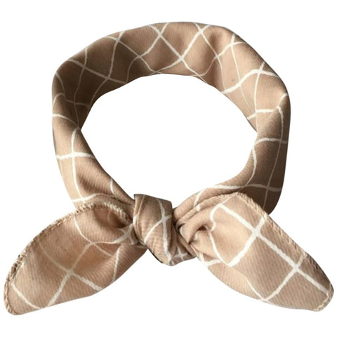 Image of Fashion Plaid Dots Style Winter Pet Bandanas.