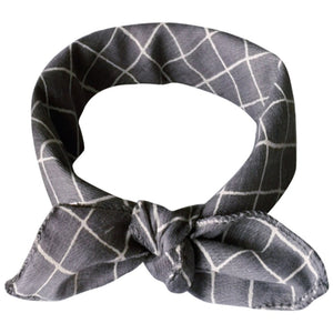 Fashion Plaid Dots Style Winter Pet Bandanas.