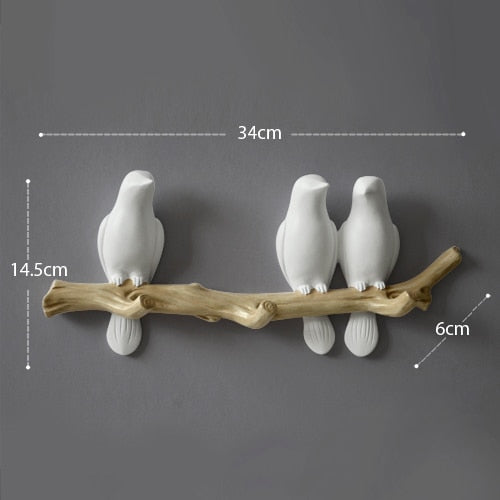 Wall Decorations Resin Bird hanger.