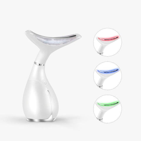 Image of LED Photon Therapy Neck and Face Lifting Massager.