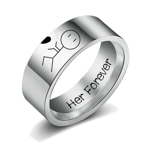 Image of Stainless steel Couple Ring.