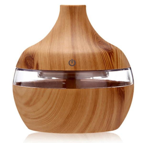 Image of Aroma Oil Diffuser Ultrasonic Wood Grain Air Humidifier.