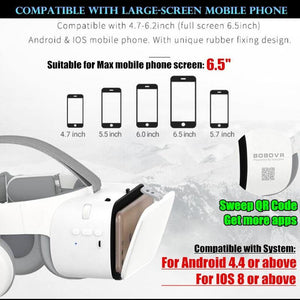 BOBO VR Z6 Bluetooth 3D Glasses Virtual Reality.