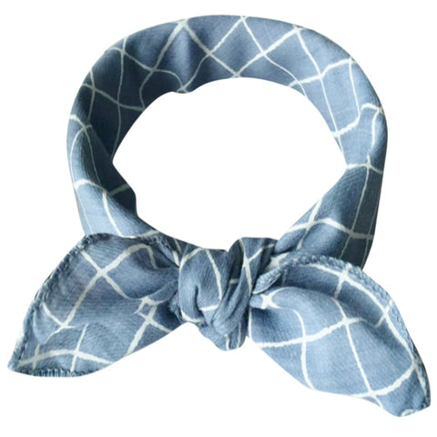 Image of Fashion Plaid Dots Style Winter Pet Bandanas.