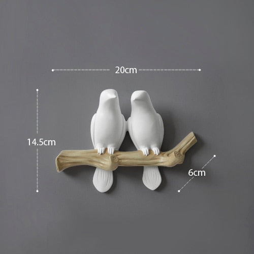 Wall Decorations Resin Bird hanger.