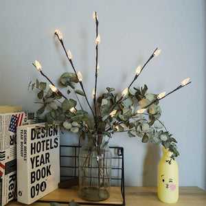 Led Simulation Orchid Branch Lights Tree Table Lamp.