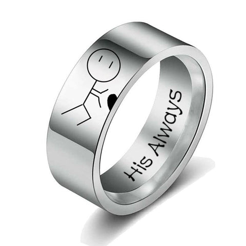 Image of Stainless steel Couple Ring.