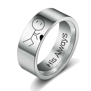 Stainless steel Couple Ring.