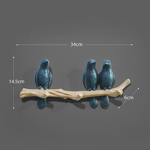 Wall Decorations Resin Bird hanger.