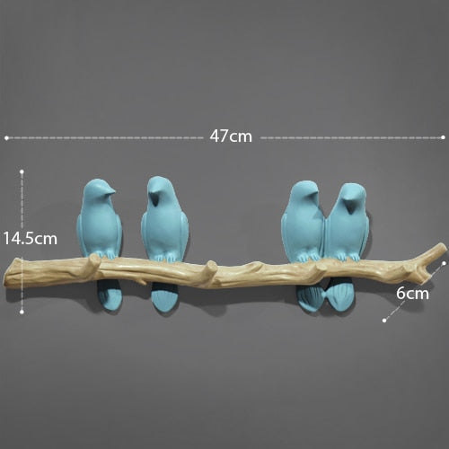 Wall Decorations Resin Bird hanger.