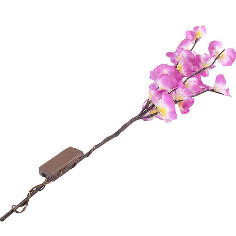 Image of Led Simulation Orchid Branch Lights Tree Table Lamp.