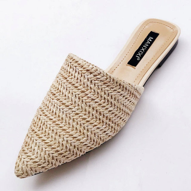 Toe Weave Mules Flip Flop