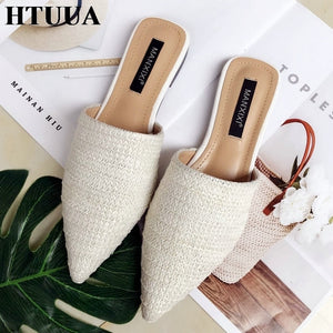 Toe Weave Mules Flip Flop