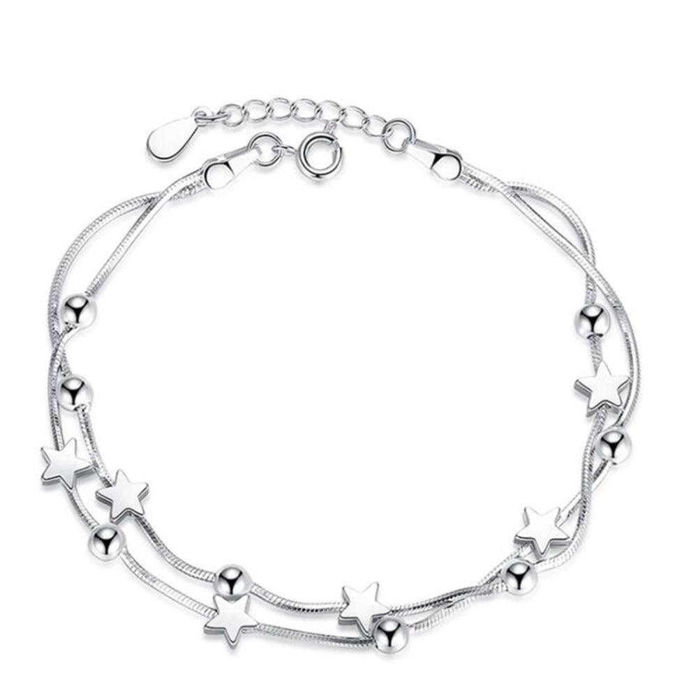 NEHZY 925 Stamp Sterling silver retro square simple bracelet.