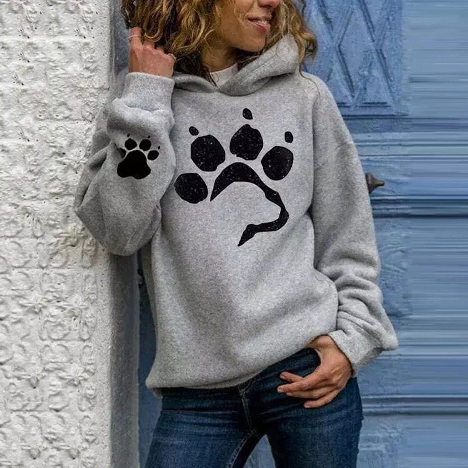 Dog paw Print  Hoodies.