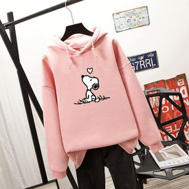Long Sleeve Pattern Print Hoodie