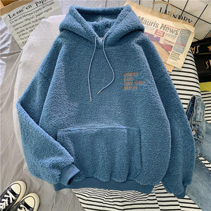 Fleece Flannel Pullover Sweatshirt.