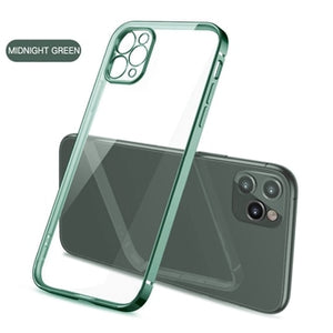 New Square Plating Soft Case For iPhone 11