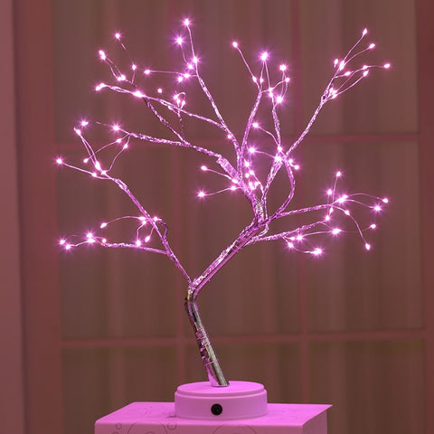 Image of LED Night Light Mini Tree Copper Wire.