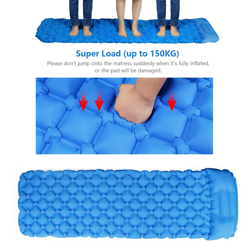 Inflatable Cushion with Pillow Air Mattress