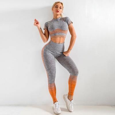 Image of Long Sleeve Ombre Legging set.