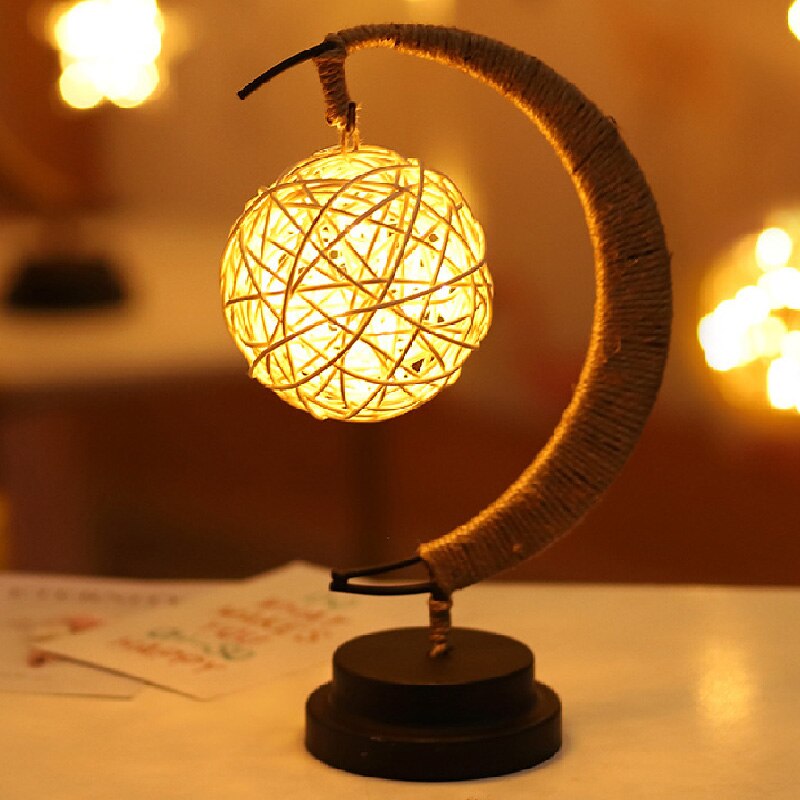 LED Hand Made Moon Stars Gift Lamp Sleeping Light