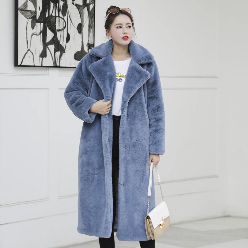 Luxury Long Fur Coat.